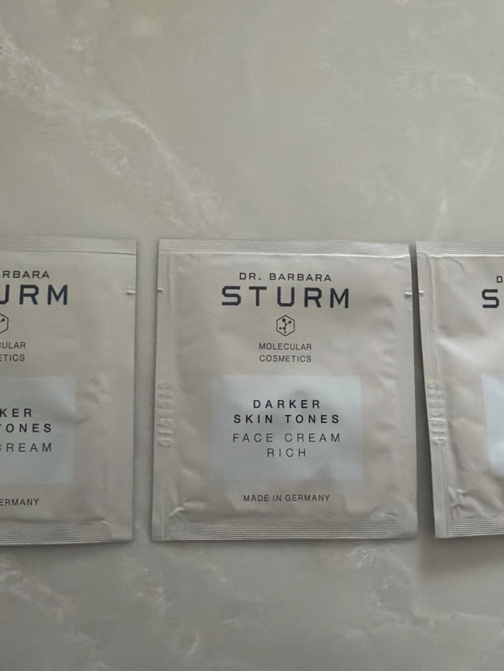 Dr. Barbara Sturm Darker Skin tones Face Cream satchet Trio